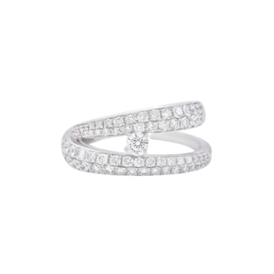 Anello Like Me in oro bianco e diamanti 1,43 ct. G VS
