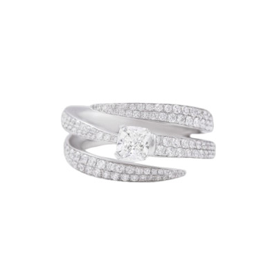 Anello Like Me in oro bianco e diamanti 1,01 ct. G VS