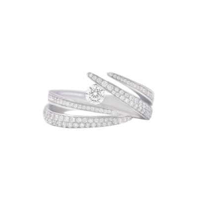 Anello Like Me in oro bianco e diamanti 0,58 ct. G VS