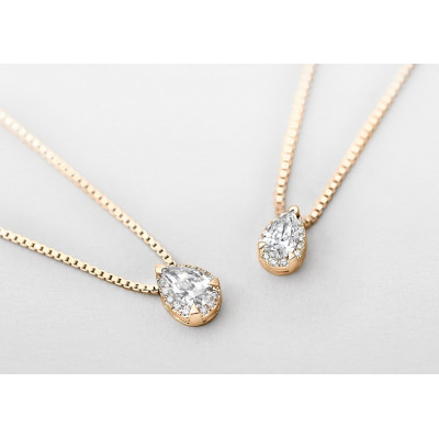 Girocollo in oro rosa e diamanti