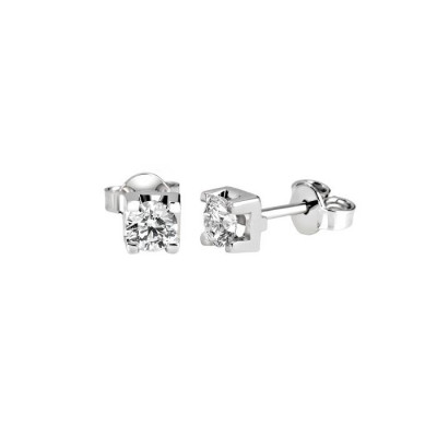 Orecchini IoLuce in oro bianco e diamanti 0,15 ct G VS