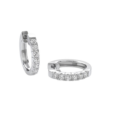 Orecchini in oro bianco e diamanti 0,33 ct. G VS