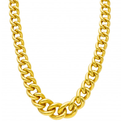 Girocollo in oro giallo maglia catena grumetta 33 g