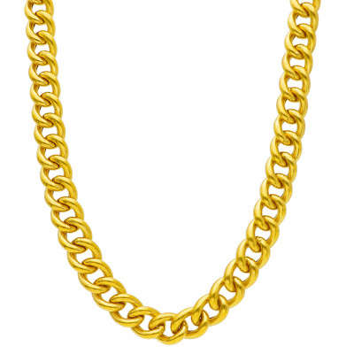 Girocollo in oro giallo maglia catena grumetta 27 g