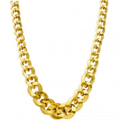 Girocollo in oro giallo maglia catena grumetta 18,60 g