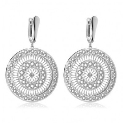 Orecchini Rosoni in Argento