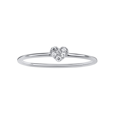 Anello Cuore diamanti