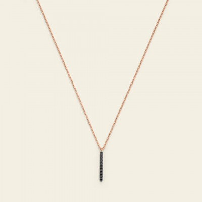 Collana Barretta diamanti neri