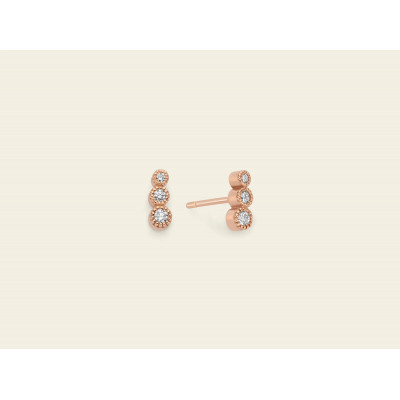 Orecchini Dots 3 diamanti