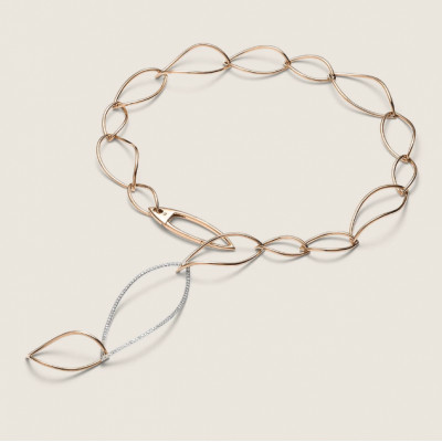 Collana Navettes diamanti 56 cm 