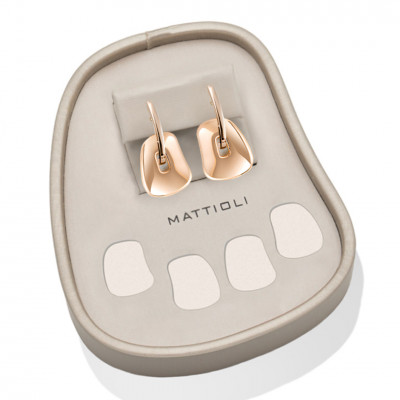 Puzzle Small rose gold Earrings Box