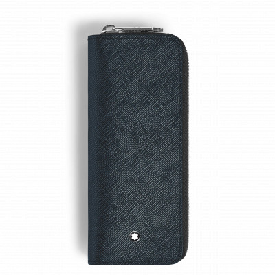 Astuccio con cerniera per 2 strumenti da scrittura Sartorial