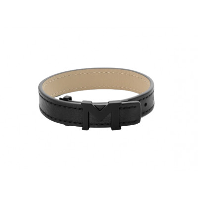 Bracciale Logo Montblanc M nero