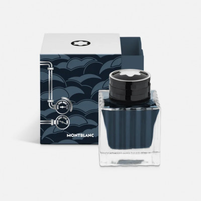 Boccetta d’inchiostro 50 ml, blu carbone, Meisterstück Around the World in 80 Days