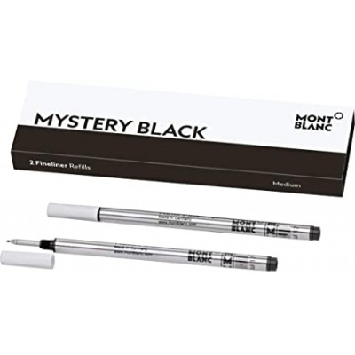 2 refill per fineliner (M) Mystery Black (nero)