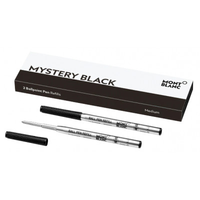 2 refill per penna a sfera (M) Mystery Black (nero)