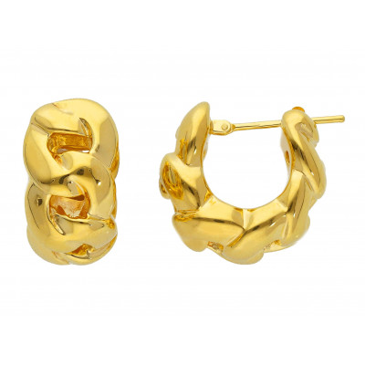 Orecchini in oro giallo maglia catena grumetta 6,50 g