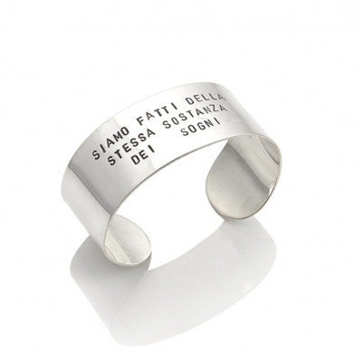 Bracciale Tattoo Bangle Maxi “Siamo fatti della stessa sostanza…” 