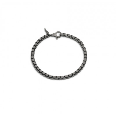 Bracciale Maglia Quadra Crab Black