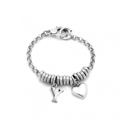 Bracciale Cuore e Lettera Y