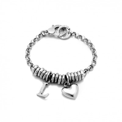 Bracciale Cuore e Lettera L