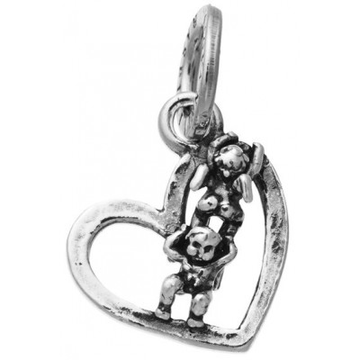Charm Cuore Angeli Acrobati