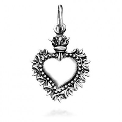 Charm Cuore Votivo Foglie