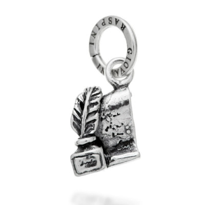 Charm Lettera e Calamaio