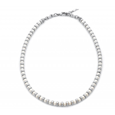 Collana Lunga Emma in argento 925 e perle naturali