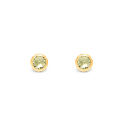 Orecchini Loop verde lime piccolo