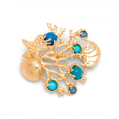 Spilla Golden Reef