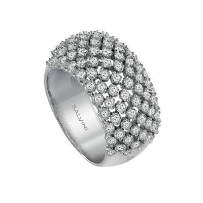 Anello Cachemire in oro bianco con diamanti