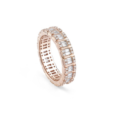 Veretta Magia in oro rosa e diamanti