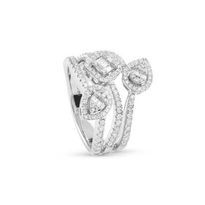 Anello Magia in oro bianco con diamanti