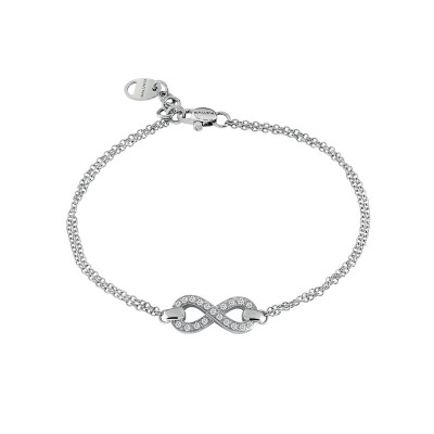 Bracciale Infinito in oro bianco e diamanti