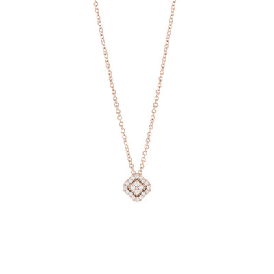 Collana Bagliori in oro rosa e diamanti