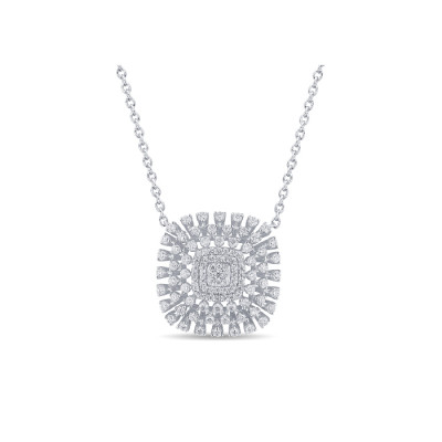 Collana Bagliori in oro bianco e diamanti