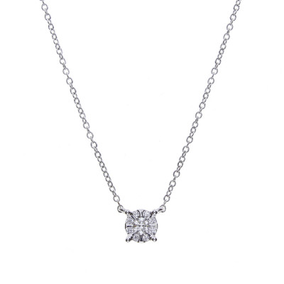 Collana Daphne oro bianco e diamanti