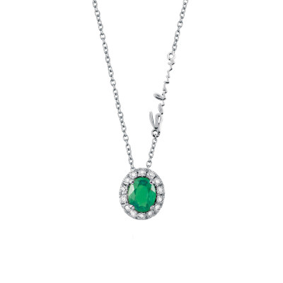 Collana Dora Diamanti Smeraldo
