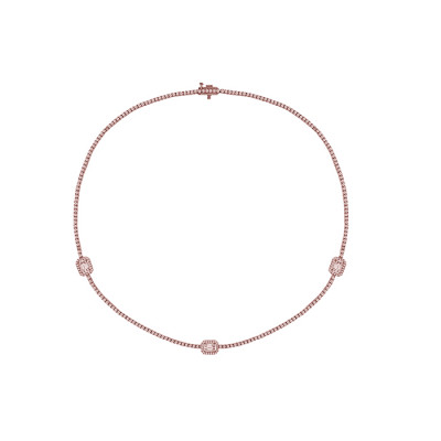 Collana Magia in oro rosa con diamanti