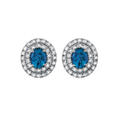 Orecchini Dora Diamanti e Zaffiri