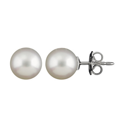 Orecchini in oro bianco con perle giapponesi