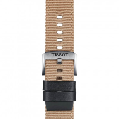 Cinturino in tessuto beige