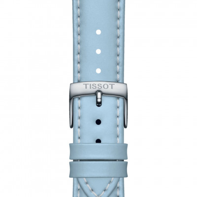 Cinturino in pelle azzurro