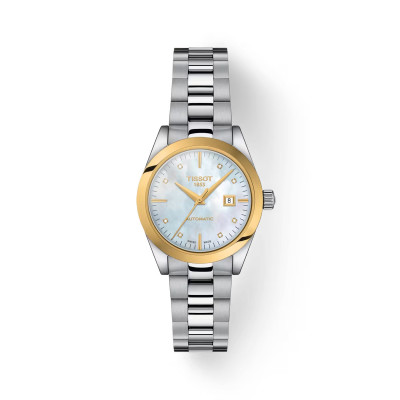 T-My Lady Auto 18k Gold Bezel