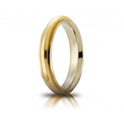 Fede Andromeda oro bicolore 4,2mm