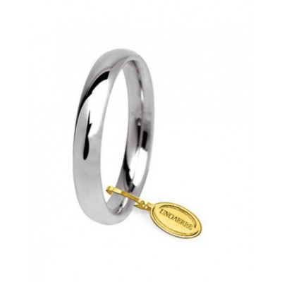 Fede nuziale in oro bianco 3,5mm
